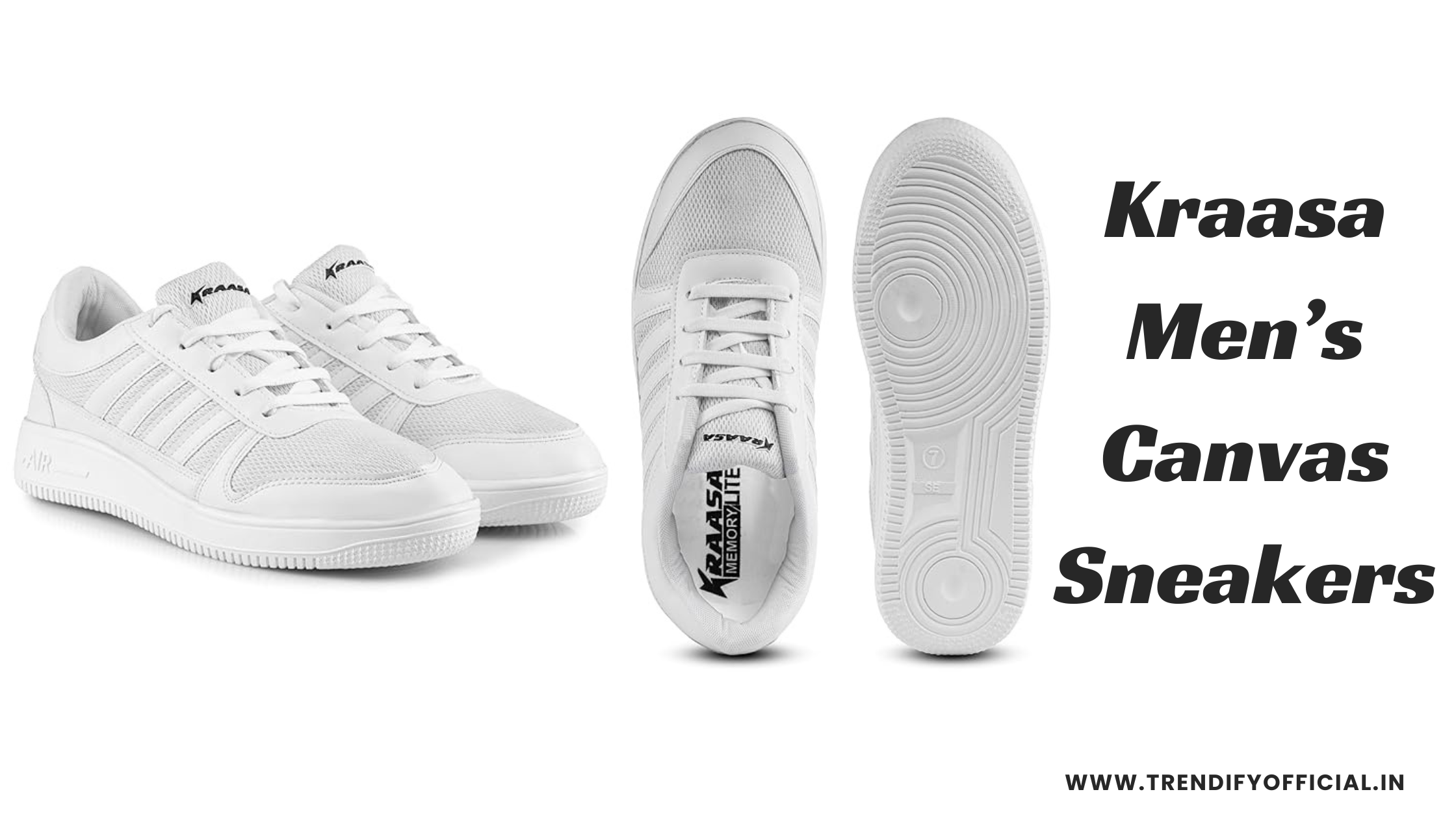 Kraasa Men’s Canvas Sneakers