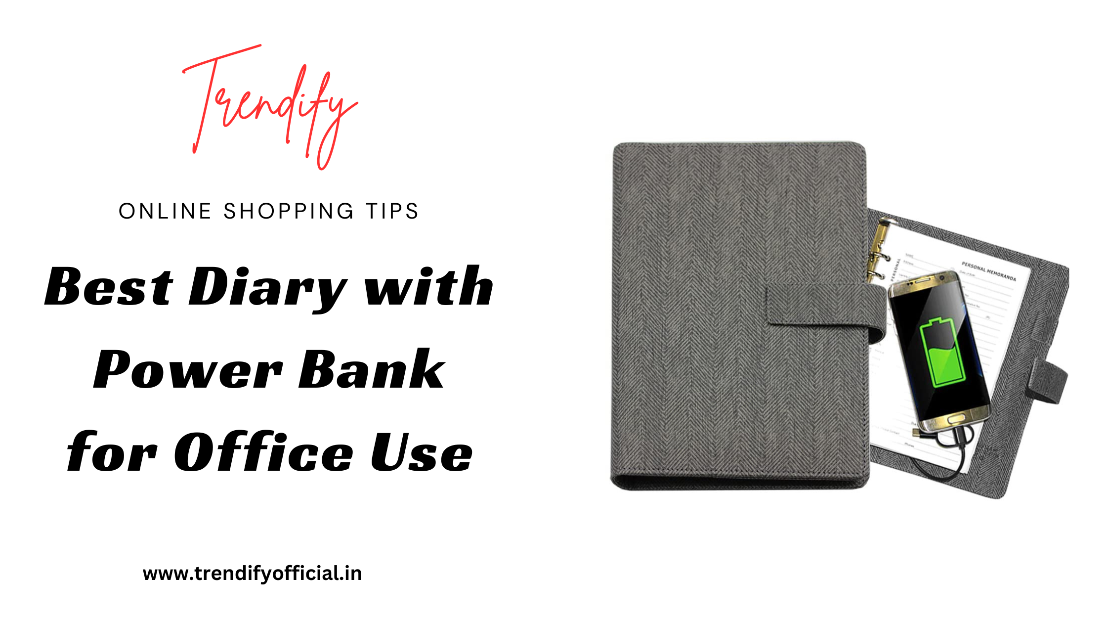 Best Diary with Power Bank for Office Use