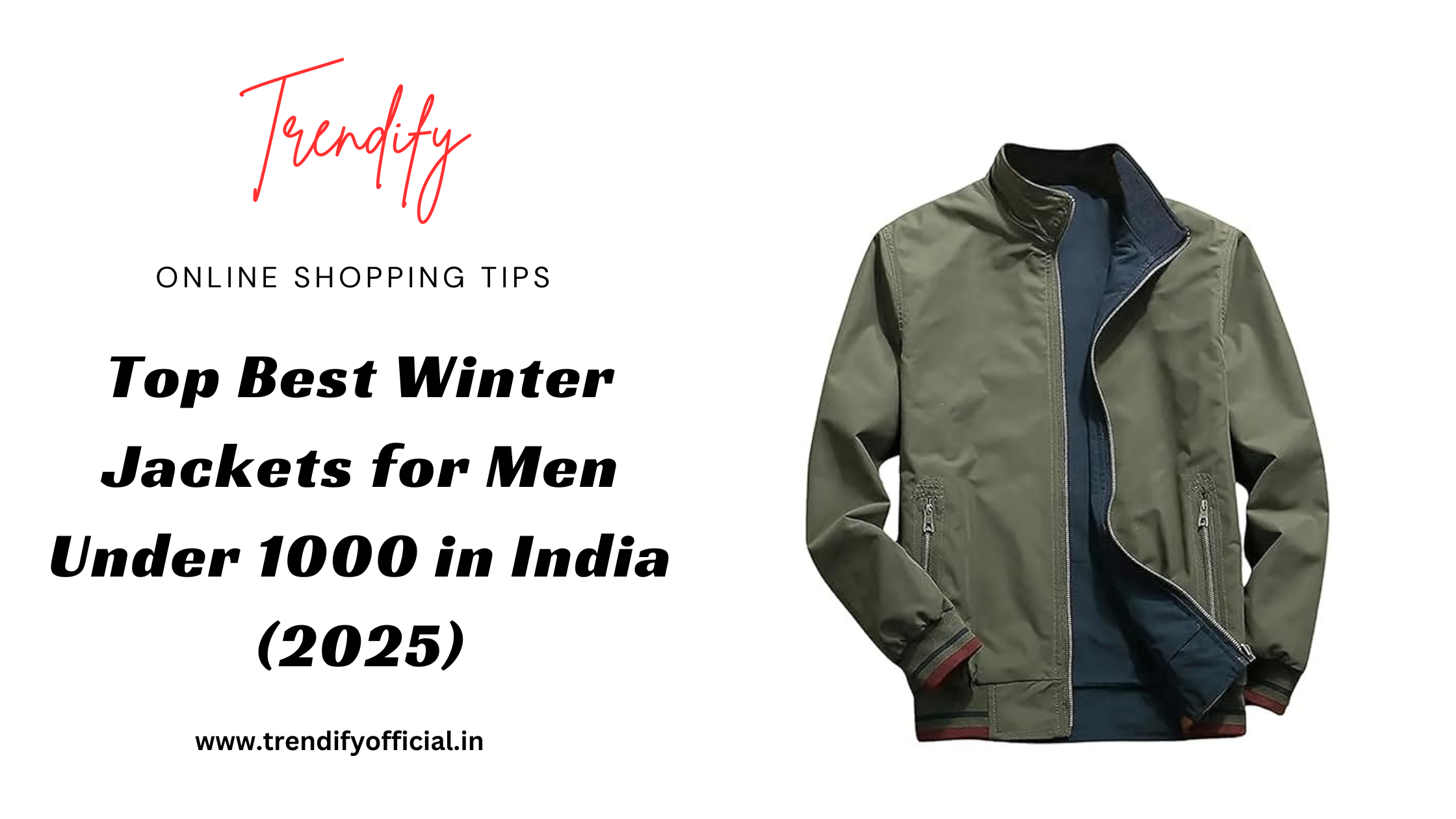 Top Best Winter Jackets for Men Under 1000 in India (2025)